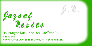 jozsef mesits business card